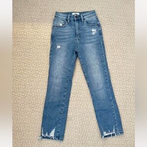Just Black Denim Blue Straight-Leg Jeans